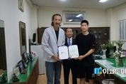 한기범 희망나눔 "농구꿈나무 장학금 전달"