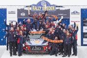 설원 위 레이스, 현대차, 2018 WRC 첫 우승 … 1, 3위 더블 포디움
