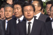 황교안 “文대통령, 독재자 후예 김정은에 말 한마디 못하고 대변인 짓”