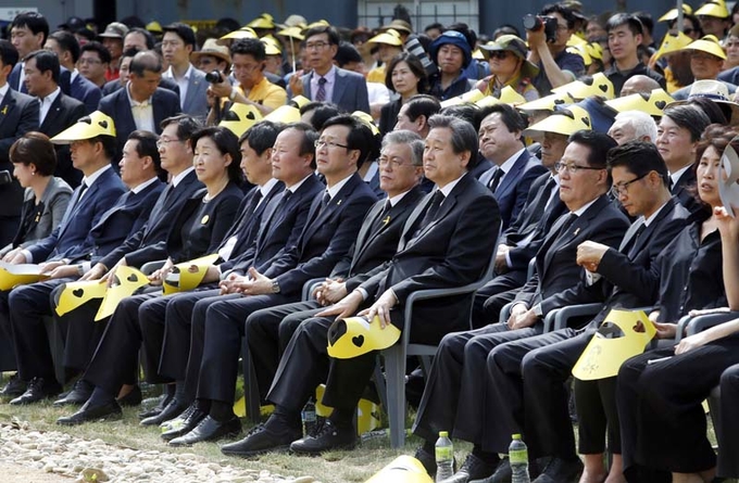 지낸해 故 노무현 대통령 서거 6주기 추도식 (사진출처 - 더불어민주당)