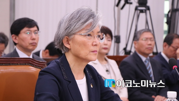 국회 인사청문회에 출석한 강경화 후보자(사진 : m이코노미 사진DB)