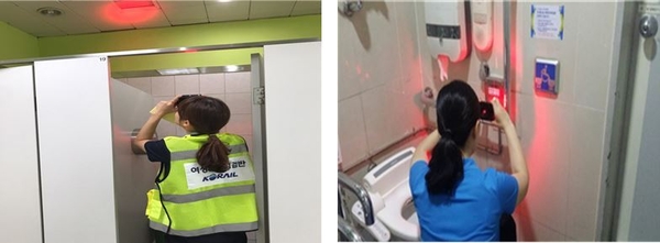 철도‧도시철도 역사 점검 사진 < 사진 : 국토부 >