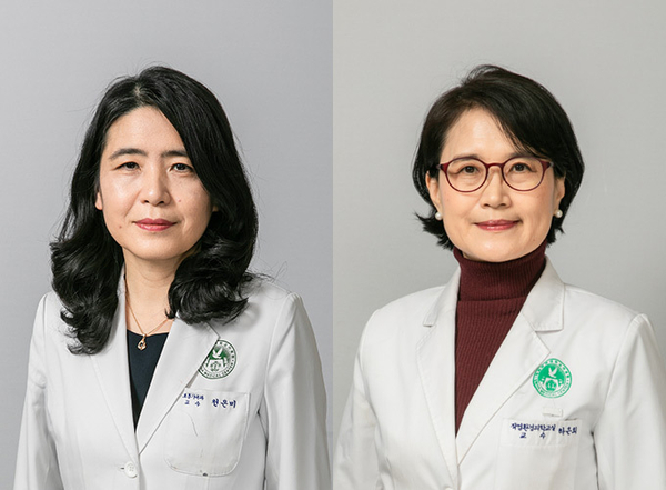 사진 왼쪽/ 이대목동병원 호흡기내과 천은미 교수, 오른쪽/ 직업환경의학과 하은희 교수 