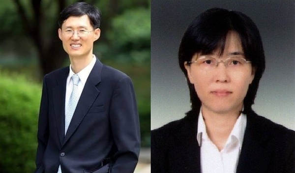 문형배 부산고등법원 수석부장판사(왼쪽)와 이미선 서울중앙지방법원 부장판사(오른쪽). <사진 : 청와대>
