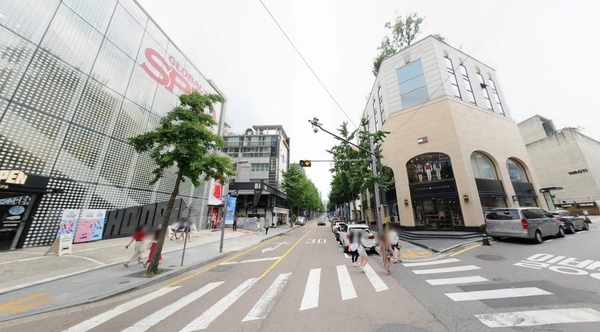 가로수길 전경 <출처 : 카카오맵>