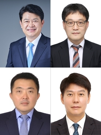 (왼쪽 위 첫번째부터 시계방향) 복기왕 의장비서실장, 최종길 정무수석비서관, 한민수 공보수석비서관, 이용수 정책수석비서관 <사진 : 국회 제공>