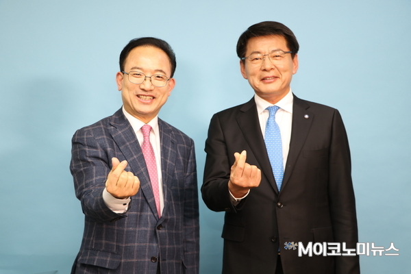 사진/ (좌) 파워피플 진행자 배종호 앵커 (우)서삼석 국회의원(더불어민주당) 