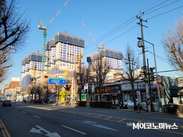 인천시 미추홀구 주안동 일대 모습