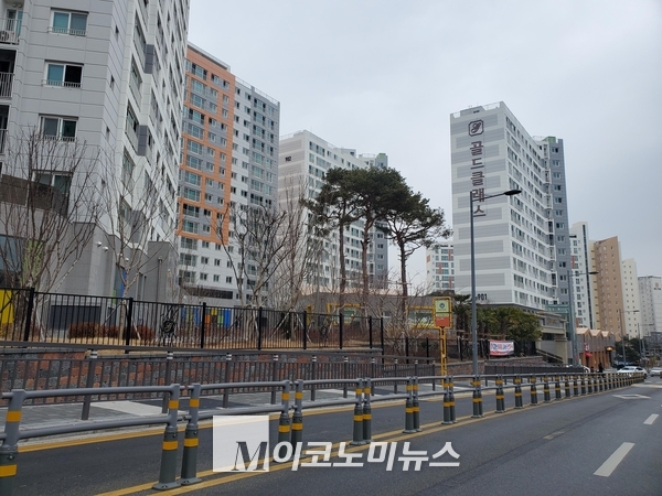 전남 목포시 백련지구 골드클래스 9차 아파트 단지 
