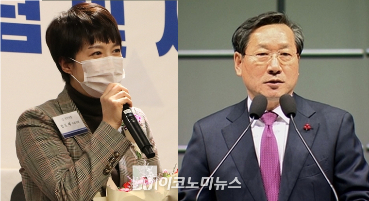 (왼쪽부터) 김은혜 의원, 유정복 전 인천시장 <사진 : M이코노미DB>