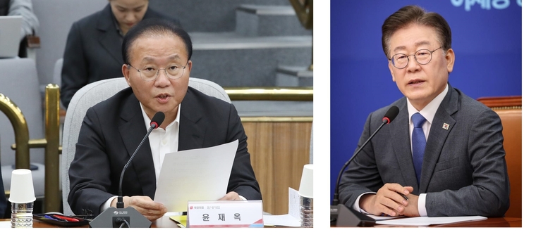 ▲국민의힘 윤재옥 원내대표 ▲더불어민주당 이재명 대표 