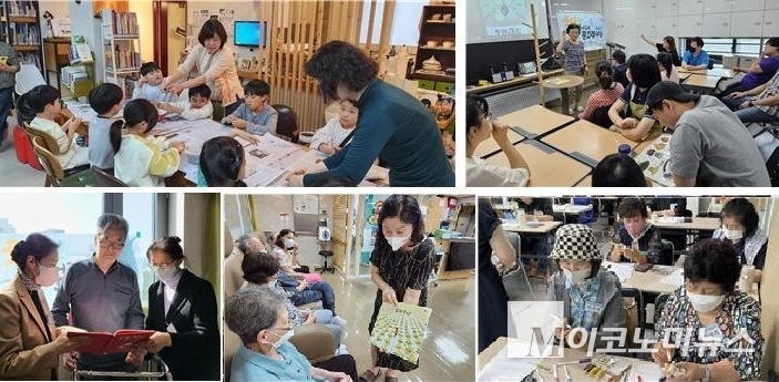 활동가들의 다양한 활동모습 