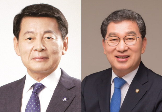 (왼쪽부터) 더불어민주당 영암·무안·신안 서삼석 의원과 나주·화순 신정훈 의원