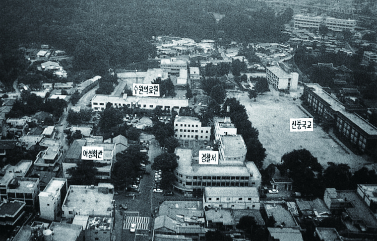 1989년까지 경기도립병원, 신풍초등학교 등으로 사용된 화성행궁 <수원특례시 제공>