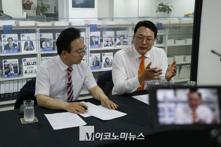 지난 4일 배종호 앵커가 진행하는 M파워피플에 출연한 천하람 개혁신당 원내대표. 