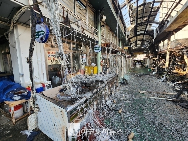  2023년 3월 4일 오후 11시 38분경, 인천 동구 현대시장에서 화재가 발생했다. 사진/ M이코노미뉴스 자료 사진 