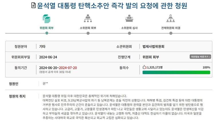 국회 국민동의청원 게시판 갈무리.