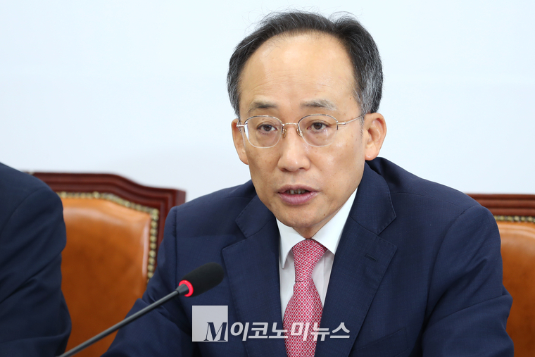  추경호 원내대표가 지난 4일 최고위에서 발언하고 있다. (사진=최동환 기자)
