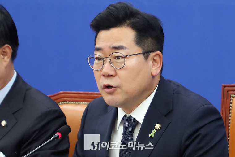 박찬대 더불어민주당 당대표 직무대행 겸 원내대표. (사진=최동환 기자)