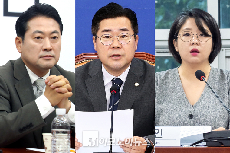 왼쪽부터 장동혁 국민의힘 최고위원, 박찬대 더불어민주당 원내대표, 용혜인 기본소득당 대표. (사진=최동환 기자, 용혜인 의원실)