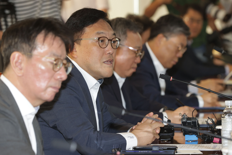 김병환 금융위원장이 20일 오전 서울 중구 은행연합회에서 열린 '금융위원회-은행권 간담회'에서 발언하고 있다. (사진=연합뉴스)