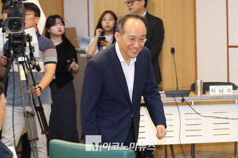 추경호 국민의힘 원내대표가 세미나에 참석하고 있다. (사진=최동환 기자)