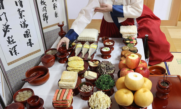 전통차례상. 사진=연합뉴스