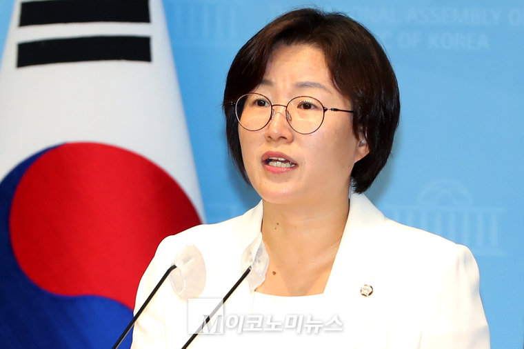 정혜경 진보당 원내대변인. (사진=최동환 기자)