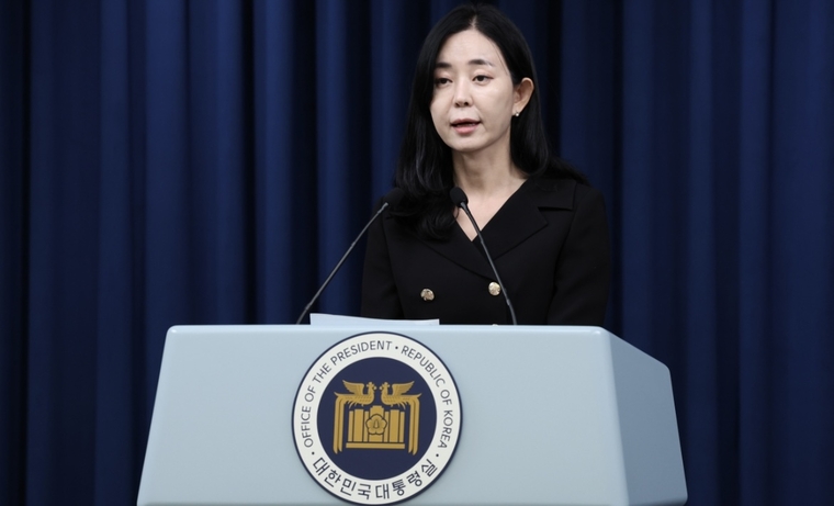 정혜전 대통령실 대변인이 2일 서울 용산 대통령실 청사에서 현안 브리핑을 하고 있다. (사진=연합뉴스)