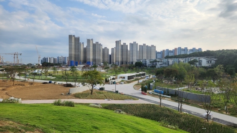 파주 운정중앙공원 전경 <파주시 제공>