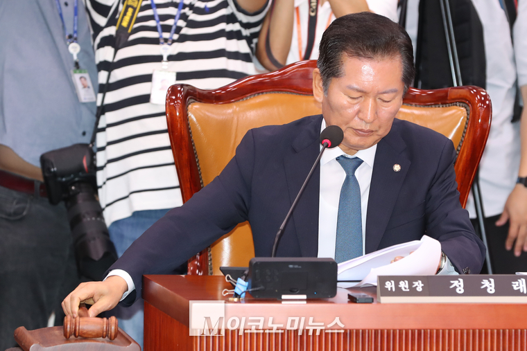 정청래 법사위원장. (사진=최동환 기자)