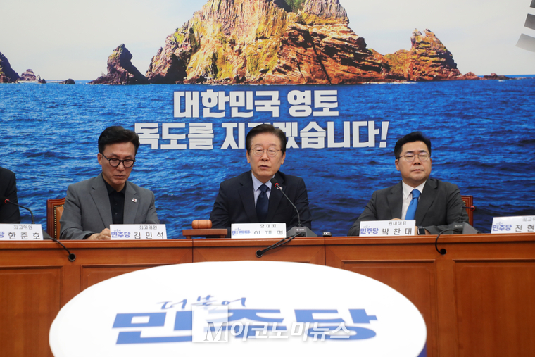 이재명 대표가 발언하고 있다. (사진=최동환 기자)