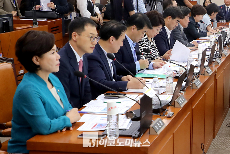 지난 8월 20일 조은희 국민의힘 의원을 비롯한 국민의힘 행안위 위원들이 상임위에 참석해 있다. (사진=최동환 기자)