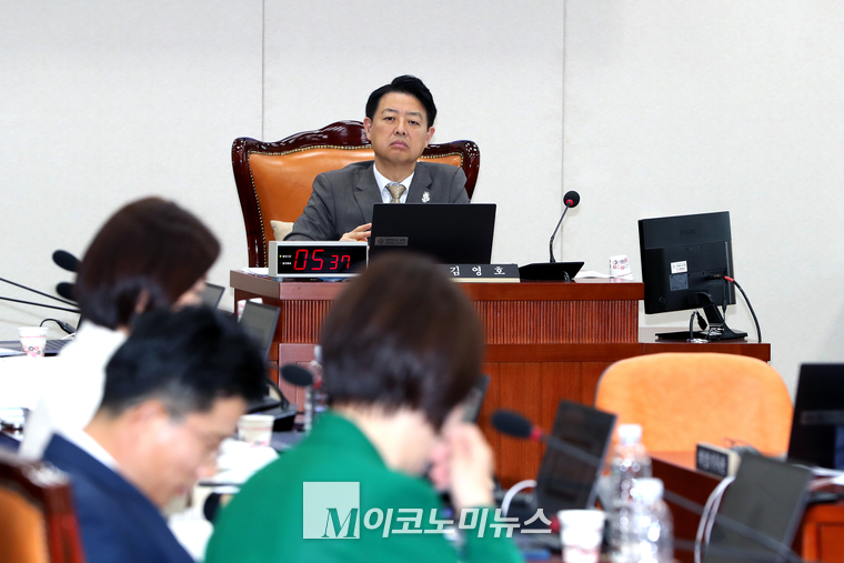김영호 교육위위원장이 11일 열린 국정감사를 진행하고 있다. (사진=최동환 기자)