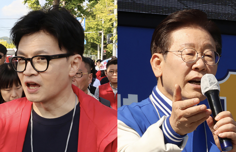 한동훈 국민의힘 대표(왼쪽)와 이재명 더불어민주당 대표. (연합뉴스 사진 재가공)