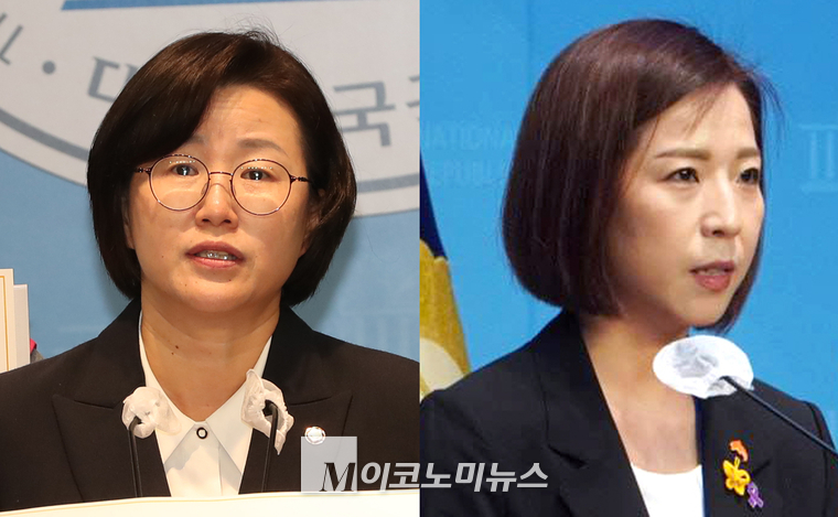 정혜경 진보당 원내대변인(왼쪽)과 임명희 사회민주당 대변인. (사진=최동환 기자, 임명희 페이스북)
