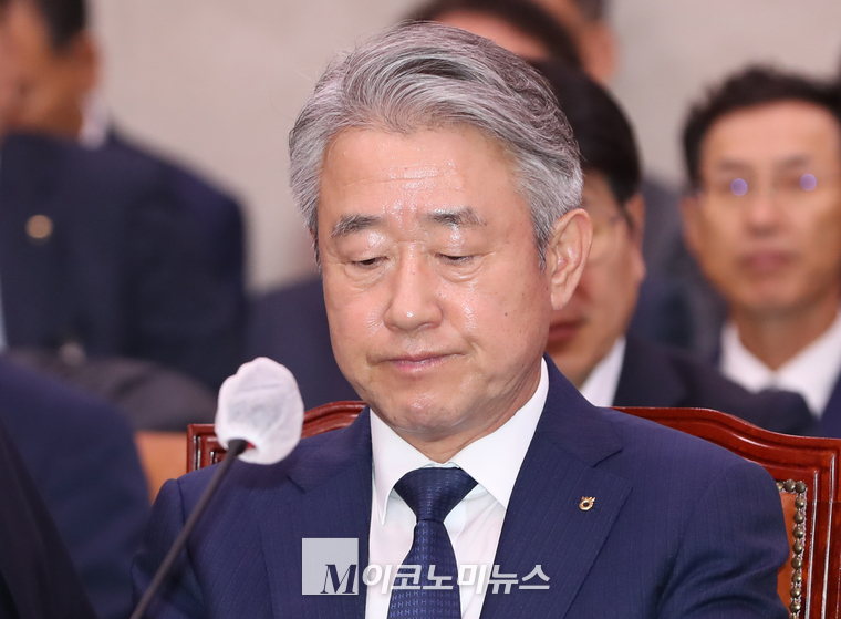 강호동 농협중앙회장.이 18일 열린 농해수위 국정감사에 참석했다. (사진=최동환 기자)