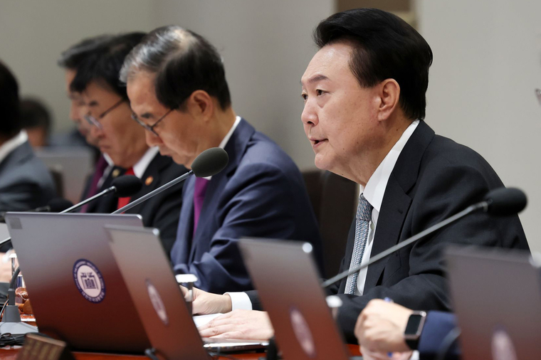 지난 10월 29일 윤석열 대통령은 용산 대통령실에서 2024년도 제46회 국무회의를 주재했다. (대통령실)