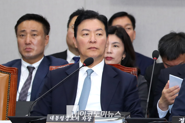 김성훈 대통령 경호처 차장이 1일 열린 운영위 국정감사에 출석했다. (사진=최동환 기자)