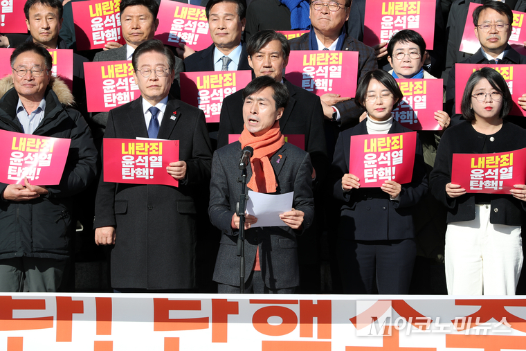 한창민 사회민주당 대표가 발언하고 있다. (사진=최동환 기자)