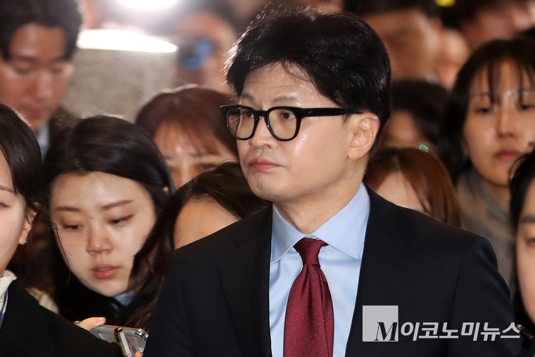 한동훈 국민의힘 대표가 9일 의원총회에 참석하고 있다. (사진=최동환 기자)