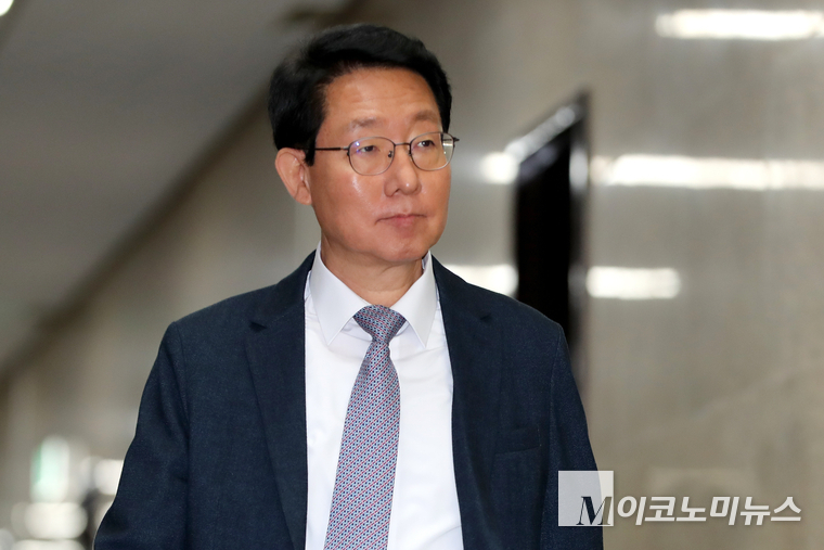김상훈 국민의힘 정책위의장이 지난 9일 비공개 최고위원회위에 참석하고 있다. (사진=최동환 기자)