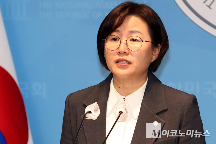 정혜경 진보당 원내대변인. (사진=최동환 기자)