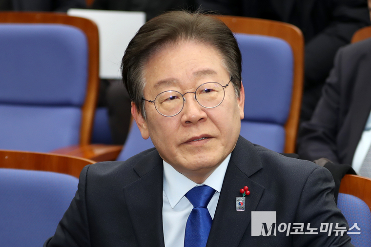 이재명 더불어민주당 대표가 지난 14일 의원총회에 참석했다. (사진=최동환 기자)
