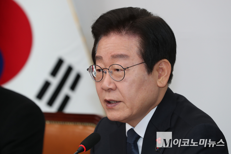 이재명 더불어민주당 대표가 3일 최고위원회의에서 발언하고 있다. 사진=최동환 기자