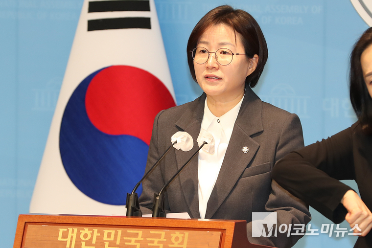 정혜경 진보당 원내대변인. 사진=최동환 기자