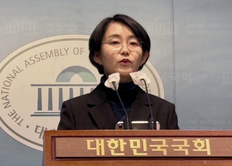 김재연 진보당 상임대표가 19일 국회 소통관에서 기자회견하고 잇다. 사진=진보당