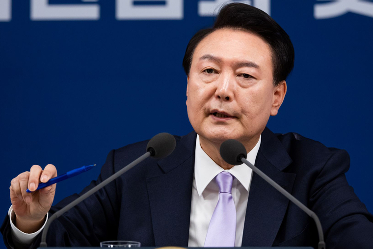 지난 11월 7일 윤석열 대통령이 용산 대통령실에서 대국민담화 및 기자회견을 진행했다. 사진=대통령실