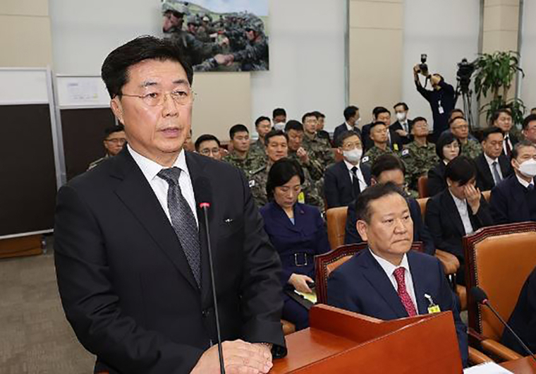 홍장원 전 국가정보원 1차장이 22일 국회에서 열린 '윤석열 정부의 비상계엄 선포를 통한 내란 혐의 진상규명 국정조사 특별위원회' 1차 청문회에서 발언하고 있다. 사진=연합뉴스