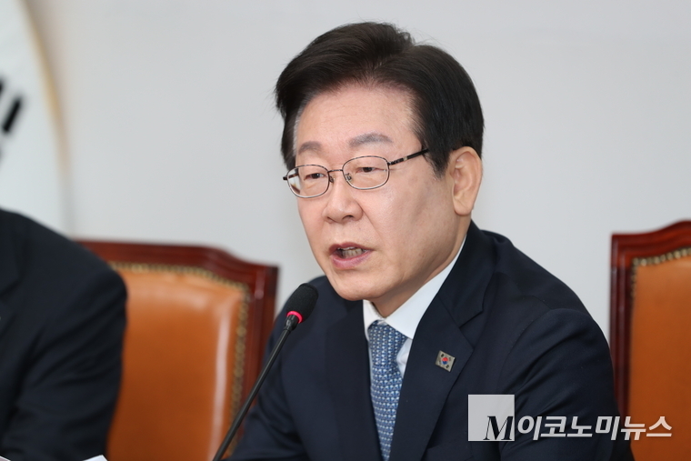 이재명 더불어민주당 대표가 5일 최고위원회의에서 발언하고 있다. 사진=최동환 기자